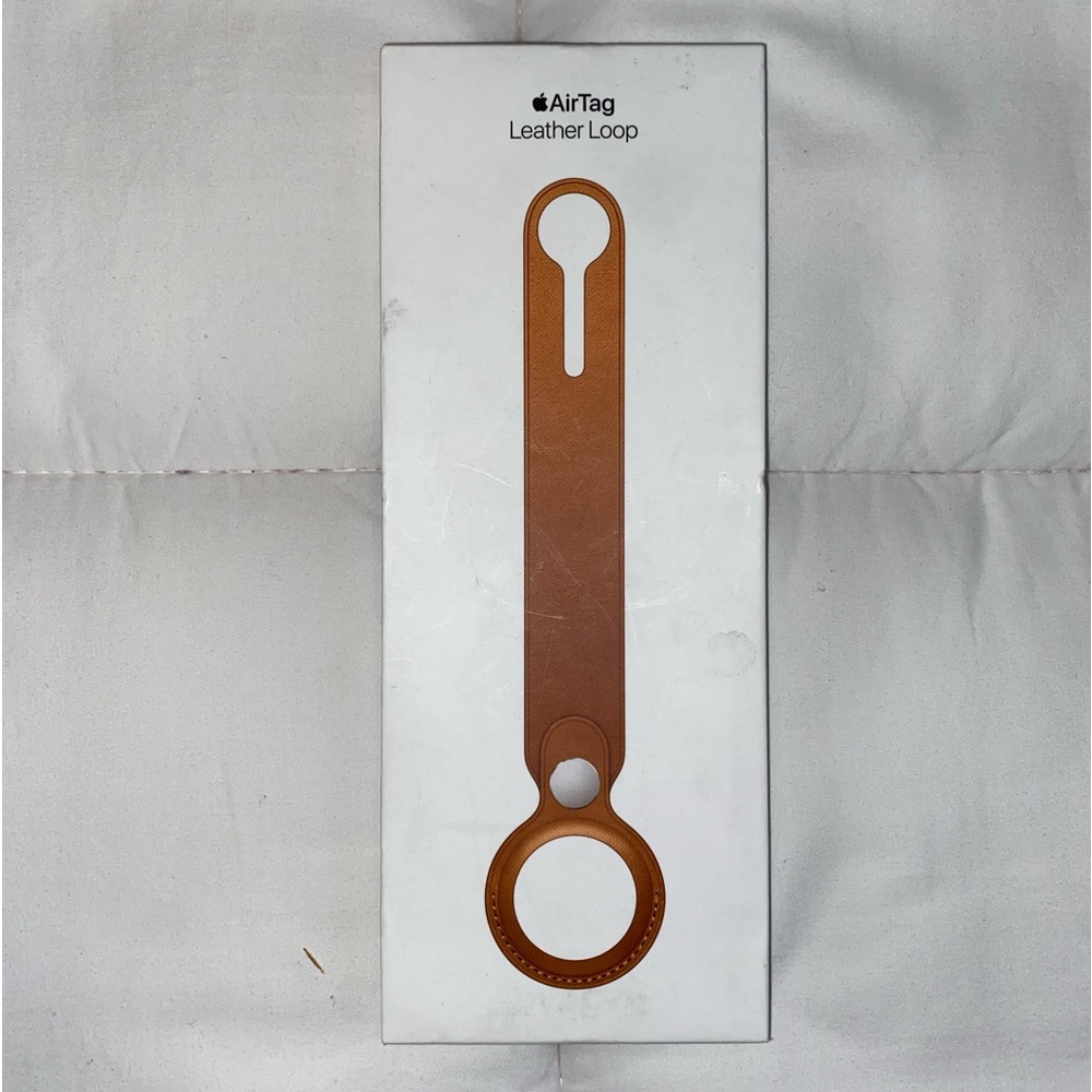 Apple AirTag Leather Loop - Saddle Brown